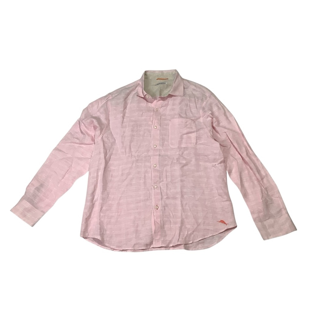 Tommy Bahama Ventana 100% Sz Large Pink Plaid